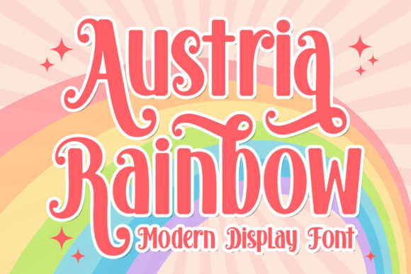 Austria Rainbow: A Modern Display Typeface for Digital Branding
