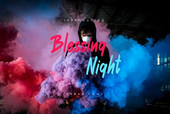 Blessing Night: A Modern Display Font for Editorial Design