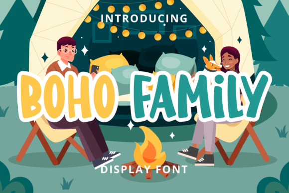 Boho Family: The Quirky Display Font for Authentic Branding