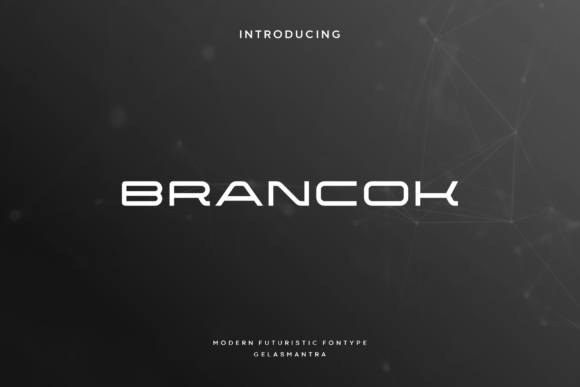 Brancok: A Modern Display Font for Handmade Creations
