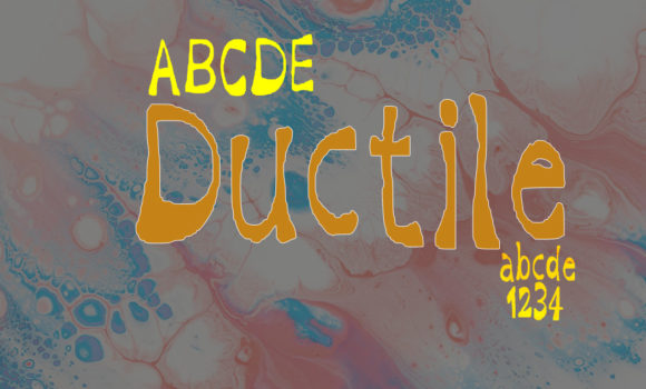 Ductile: A Bold Display Font for Modern Branding