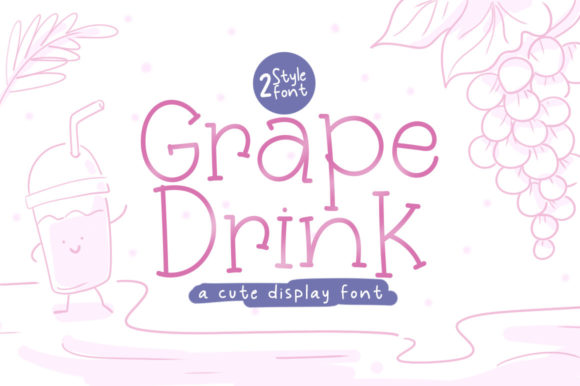 Grape Drink: The Playful Display Font for Handmade Creations