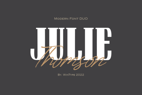 Julie Thomson: A Chic Display Font for Modern Branding