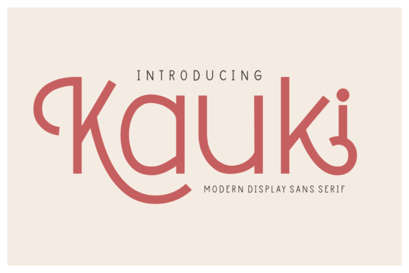 Kauki: A Splendid Display Font for High-Impact Campaigns