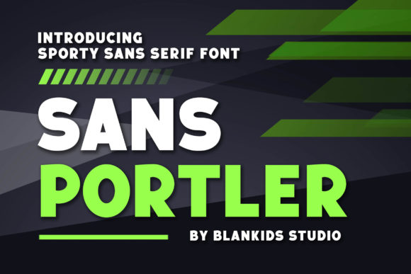 Sans Portler: A Bold Display Typeface for Handmade Brands