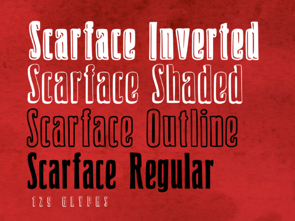 Scarface: A Bold Display Font for Business Branding