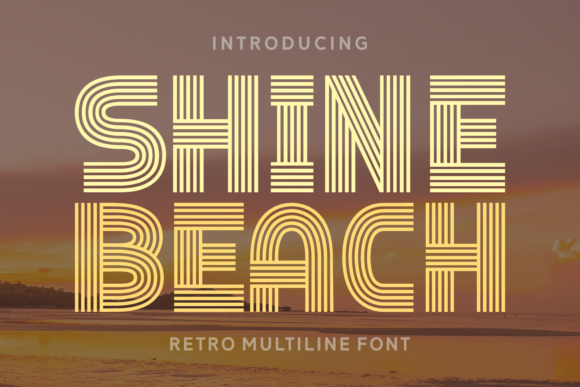 Shine Beach: A Retro-Futuristic Font for Modern Editorial Design