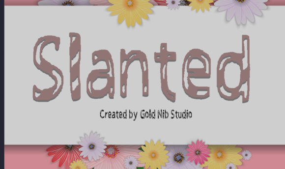 Slanted: A Casual Display Font for Creative Branding