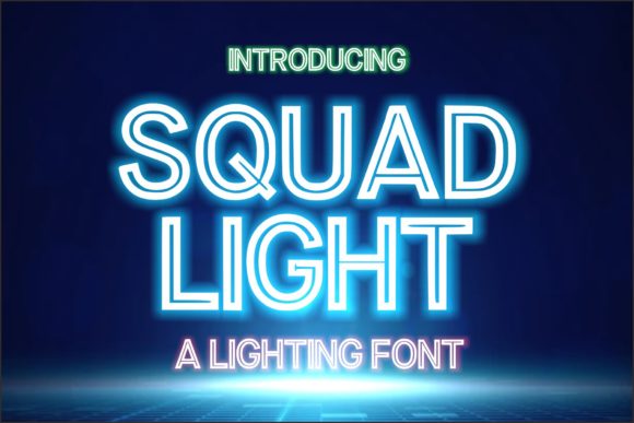 Squad Light: A Bold Display Font for Creative Projects