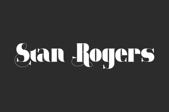 Stan Rogers: A Bold Display Typeface for Creative Branding