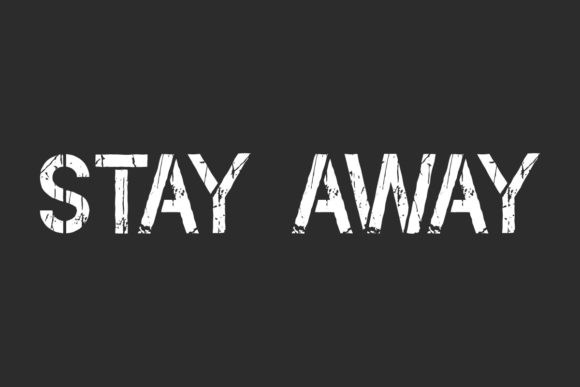 Stay Away: The Bold Display Font for Standout Branding