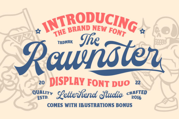 The Rawnster: A Stylish Display Font for Bold Business Branding