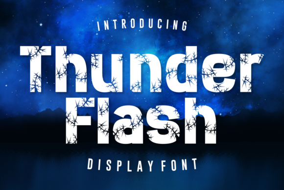 Thunder Flash: A Modern Display Font for Bold Editorial Design