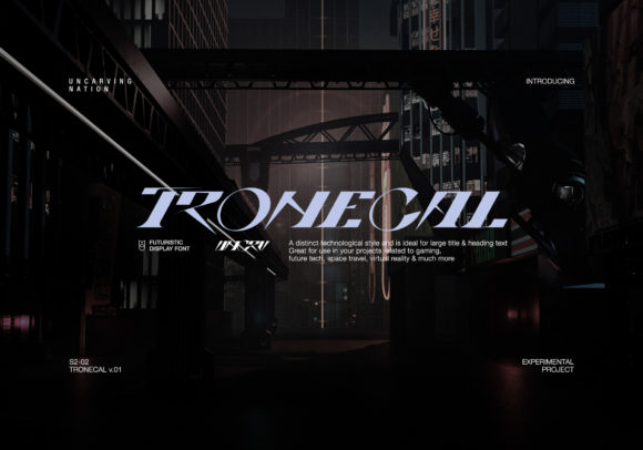Tronecal: A Modern Display Font for Professional Branding