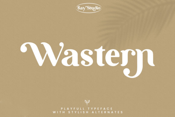 Wastern: A Playful Display Font for Modern Editorial Design