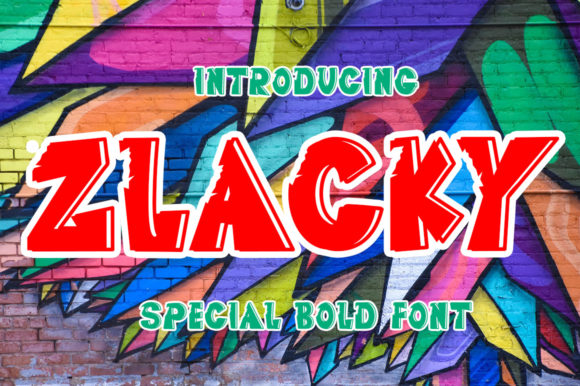Zlacky: A Fresh Display Font for Joyful Branding